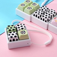 Porte-clés en plastique avec bouton fidget, capuchon de clavier mignon, jouet à presser avec son, anti-stress, pendentif à presser, cadeau