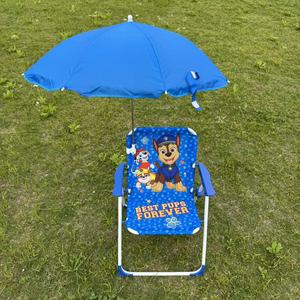 Silla de <span class=keywords><strong>Playa</strong></span> Plegable Portátil Moderna de Metal para Niños con Sombrilla, <span class=keywords><strong>Tumbona</strong></span> para Parque, Escuela y <span class=keywords><strong>Playa</strong></span> - Product Image 4