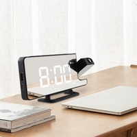 Bestverkopende 2025 Projectie Wekkers Led Digitale Spiegelklokken Automatische Lichtgevoelige Bureau & Tafelklokken Projector