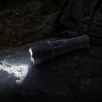 Lampe torche LED laser rechargeable USB G421, étanche IP65, zoomable, 1000+ lumens, tactique, en alliage d'aluminium, pour le camping et les situations d'urgence