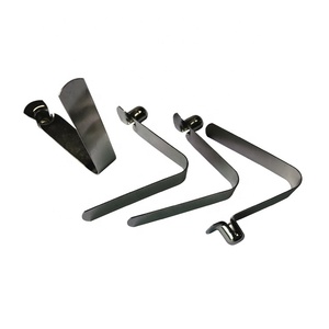 V-Shaped Steel <strong>Spring</strong> Clip with <strong>Push</strong> Ball for 25mm Industrial Pipe Stainless <strong>Push</strong> <strong>Button</strong> <strong>Spring</strong> Clip <strong>Button</strong> - Product Image 2