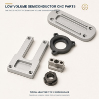 Service de fraisage CNC sur mesure pour les pièces de manutention de plaquettes d'équipements semi-conducteurs en aluminium et acier inoxydable, prototypes à faible volume