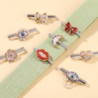 Accessoires de bracelet DIY en forme de cœur et œil porte-bonheur, clou décoratif exquis pour bracelet de montre Whoop