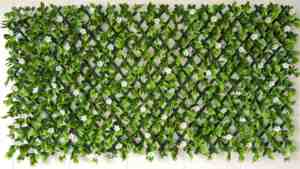 Hot Sale Pvc <strong>Trellis</strong> <strong>with</strong> <strong>Artificial</strong> White <strong>Flowers</strong> for Outdoor - Product Image 2