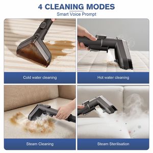 C688 Steam Fabric Cleaner 1100ml Clean Water Tank 1200ml Waste Tank Stain Removal For Carpet Sofa Cleaning - Product Image 5