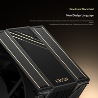 ID-COOLING Frost 410 Black Gold Edition, refroidisseur de processeur pour ordinateur, dissipateur thermique en plastique, refroidissement par air, roulement fluide silencieux 29,9 dBA