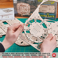 Ornements décoratifs DIY, puzzle en bois 3D, kit de modèle en bois sûr, boîte à puzzle mécanique pour adultes et enfants