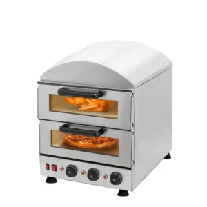 Stainless Steel Electric Pizza Oven Cake Roasted Chicken Pizza Cooker Commercial Use Kitchen Baking Machine Food Processor