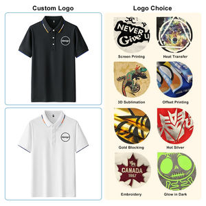 Camisetas de Algodón Piqué de Alta Calidad con Bordado, Camisetas Casuales para Gimnasio, Camisetas Polo de Compresión para Hombre, Venta al Por Mayor OEM - Product Image 4