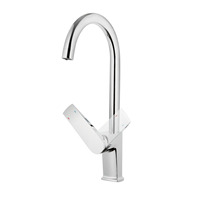 Mélangeur d'eau chaude et froide de cuisine robinet de galvanoplastie robinet de bureau en laiton de haute qualité