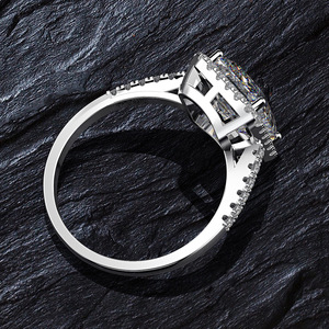 Bague en argent sterling 925 avec <span class=keywords><strong>diamant</strong></span> pour femme, bijou, <span class=keywords><strong>solitaire</strong></span> pour fiançailles, prix personnalisé - Product Image 3