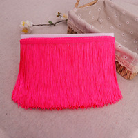 Frange Tresse Multicolore en Fibre de Polyester, Largeur 4 Pouces, pour Accessoires Vestimentaires