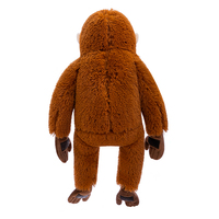 En gros, Figurines de singe gorille en peluche super douce, rembourrées de coton PP, avec mains articulées
