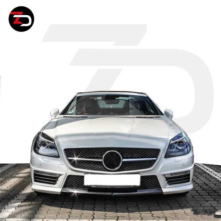 ชุดบอดี้สูท SLK 55AMG Style พร้อมกันชน,ชุดกระโปรงข้างสำหรับ Mercedes SLk Class R172 SLK300 250 200