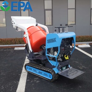New Diesel <b>Cement</b> <b>Mixer</b> Machine Mini Portable Crawler With Tracks Self Loading Portable - Product Image 3