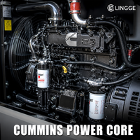 Groupe électrogène diesel silencieux Cummings 20kW 30kW 50kW 100kW, triphasé, pour usage industriel et commercial de secours