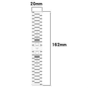 Correa de Acero Inoxidable de Lujo de 22 mm con Textura para Reloj OnePlus 2, OPPO <span class=keywords><strong>Watch</strong></span> X 4 Pro, <span class=keywords><strong>Realme</strong></span> 3 <span class=keywords><strong>S</strong></span>, Correa de Metal para Reloj Inteligente - Product Image 3