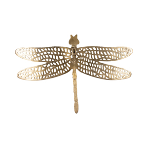 Scultura decorativa in metallo a forma di libellula con intagli per decorazioni per la casa, bagno, ufficio, studio, soggiorno - Product Image 4