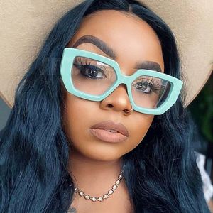 แว่นตาแฟชั่นทรงเหลี่ยมขนาดใหญ่สีสันสดใสสไตล์เรโทรปี 2025 พร้อมโลโก้สั่งทำพิเศษ ป้องกันแสงสีฟ้าจากคอมพิวเตอร์ สำหรับผู้หญิง - Product Image 1