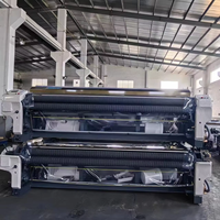 Machine à tisser à grande vitesse Qingdao HURUI, 190 cm, double buse d'alimentation, métier à tisser à jet d'eau pour la production de tissus avec moteur