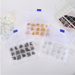 Kit de fabrication de bijoux en or, formes variées, accessoires métalliques pour la création de boucles d'oreilles, lot de 120 pièces - Product Image 2