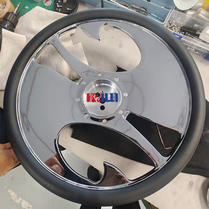 พวงมาลัยโครเมียมแบบกำหนดเอง ขนาด 15 นิ้ว ทำจากโครเมียมทั้งหมด - Product Image 4