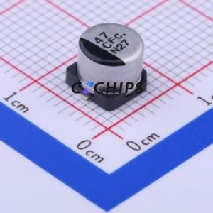 Condensateur électrolytique en aluminium SMD EEEFC1C470AP, SMD, D6.3xL5.4mm 47uF 20% 16V 105mA-120Hz - Product Image 1