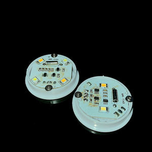 Mini base LED à détection de vibrations, contrôle multi-modes, couleurs RVB, diamètre 40 mm, rechargeable, pour veilleuse cadeau ou DIY - Product Image 5