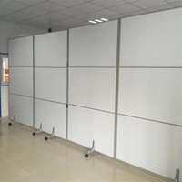 Paravent pliable portable en MDF et aluminium de 32 mm pour bureaux, restaurants, hôtels et espaces intérieurs flexibles