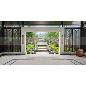 Laser Cut Stainless Steel Waterproof Partition Decorative Outdoor <b>Wall</b> <b>Screen</b> Hotel Lobby Divider - Product Image 6