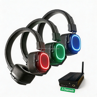 Auriculares Inalámbricos K206 de Largo Alcance (500M) para Fiestas Silenciosas, Turismo, Yoga y Actividades al Aire Libre