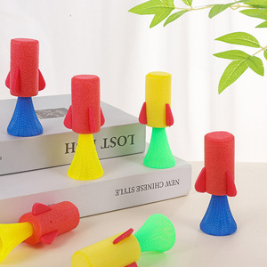 Jouet lanceur de fusées à ressort en mousse EVA Novelty Press To Boom pour enfants de 4 à 6 ans, apprentissage pratique - Product Image 1