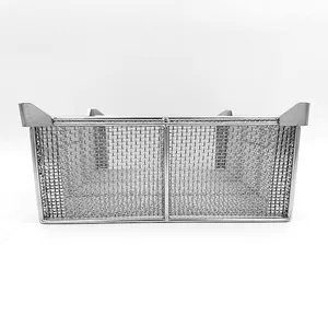Factory Customized Instrument Tray Perforated Baskets Metal Stainless Steel Wire Mesh Filter Basket For Cleaning Storage