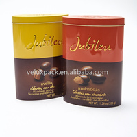 Forme ovale sur mesure boîte de conserve pour thé café boîte de conserve emballage bonbons chocolat étain conteneur
