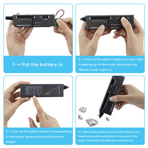 Hochgenauer Diamant prüf stift Profession eller Diamant prüf detektor Verbesserter Edelstein wähler <span class=keywords><strong>LED</strong></span>-Indikator Diamant <span class=keywords><strong>tester</strong></span> - Product Image 3