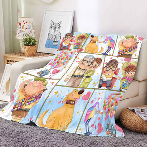 High Quality Cute Cartoon <b>Balloon</b> Plush Blanket Soft Warm Fleece Throw Home Wearable Outdoor Portable Travel Blankets - Product Image 1