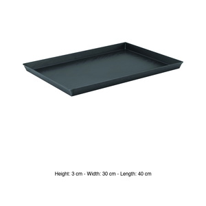Rectangular Blue Steel <b>Baking</b> Tray 40 × 30 × 3 h cm, Flared Corners Ballarini - Product Image 3