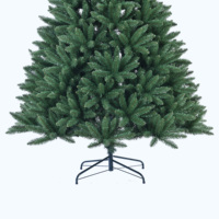 Arbre de Noël artificiel UMIND de haute qualité en PVC vert, 120 cm x 300 cm, neuf, avec décorations
