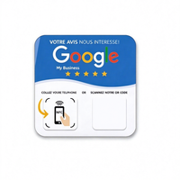 Autocollants en acrylique époxy RFID NFC pour avis Google, avec puce NTAG213, étanches, pour usage hôtelier et professionnel, vente en gros