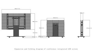 Panel de alquiler de pantalla todo <span class=keywords><strong>en</strong></span> uno PRS P1.25 P1.53 P1.86 <span class=keywords><strong>TV</strong></span> de pared de video Led de cine grande interior de 153 pulgadas y 200 pulgadas - Product Image 5