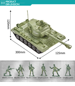Mini soldats en plastique <span class=keywords><strong>armée</strong></span> hommes pas cher chars militaires maquette jouet - Product Image 5