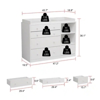 Nouvelle tendance Living Furniture Dresser Trendy TV Stand avec des idées de table à dessert