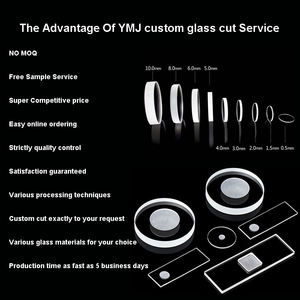 Découpe laser sur mesure Disques en verre de 3mm d'épaisseur et plaque mince découpés à la taille Services de fabrication - Product Image 6