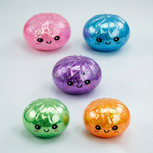 Jouet anti-stress lumineux et réaliste en forme de bao bao vapeur, avec gel à bulles à montée lente, cadeau pour filles et garçons - Product Image 4