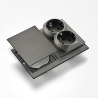 Interruptores y Enchufes de Pared WESA Ultrafinos con Botón Pulsador de 1/2/3 Vías, Enchufe Europeo de 1/2 Vía, Combinación Libre, Diseño Moderno de Lujo