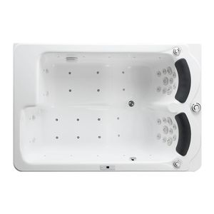 Vente populaire usine OEM Baignoire autoportante rectangulaire moderne en acrylique pour 2-3 personnes, pour intérieur, entrepôt et villa, modèle LL761, design moderne - Product Image 2