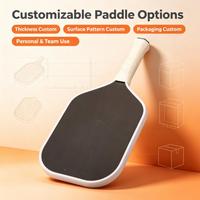 Raquettes de pickleball MOD C-01 Player Edition 16 mm en fibre de carbone T700 thermoformée, propulsion sans bordure, divertissement