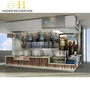 Arredamento Durevole per Caffetterie, Chiosco del <span class=keywords><strong>Caffè</strong></span> alla Moda e Stazione del <span class=keywords><strong>Caffè</strong></span> a Parete Ergonomica con Design del Bancone Incluso - Product Image 3