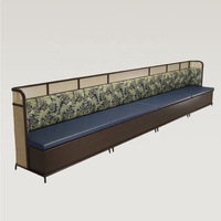 Meubles de restaurant en bois modernes pour l'extérieur, sièges de café, table et chaises pour bar et café, mobilier commercial pour restauration rapide