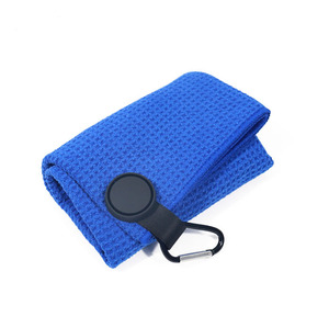 <span class=keywords><strong>Toalla</strong></span> de Golf de <span class=keywords><strong>Microfibra</strong></span> con Diseño de Waffle y Clip de Mosquetón, Ideal para Regalos de Golf para Hombres - Product Image 1